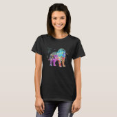 Colorful Saint Bernard   Dog Saint Bernards T-shirt (Voorkant volledig)