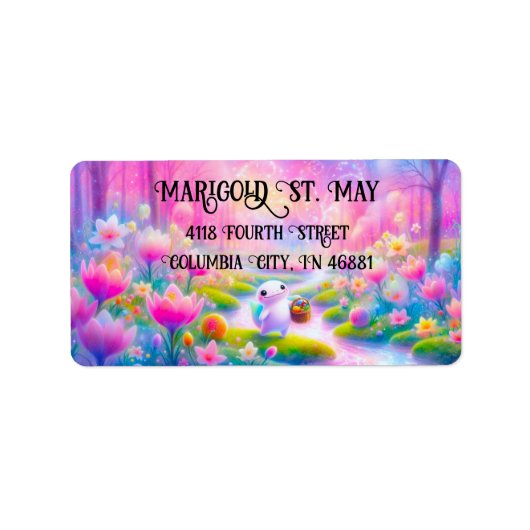 Colorful Salamander Address Labels (Voorkant)