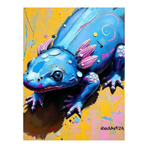 Colorful Salamander Wall Art – Endangered Amphibia