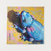 Colorful Salamander Wall Art – Endangered Amphibia Wandkleed (Voorkant (horizontaal))