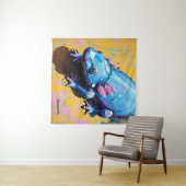 Colorful Salamander Wall Art – Endangered Amphibia Wandkleed (In Situ (horizontaal))