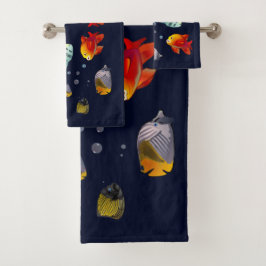 Colorful Saltwater Fish Bad Handdoek