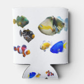 Colorful Saltwater Fish Blikjeskoeler (Achterkant)