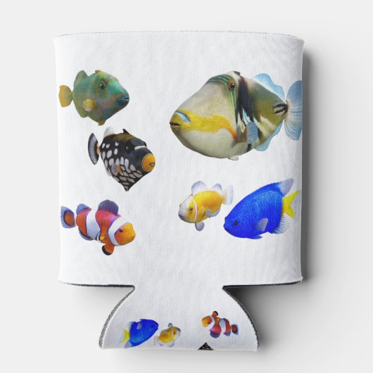 Colorful Saltwater Fish Blikjeskoeler (Achterkant)