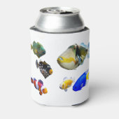 Colorful Saltwater Fish Blikjeskoeler (Blikje Achterkant)