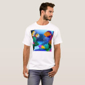 Colorful Saltwater Reef Aquarium Fish T-Shirt (Voorkant volledig)