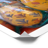 Colorful Sand Art uit Jordanië Poster (Hoek)