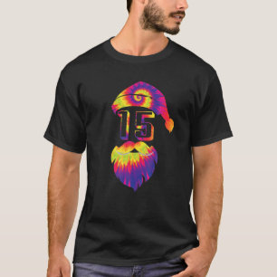 Colorful Santa Stropdas-Dye 15 jaar oud 15e verjaa T-shirt