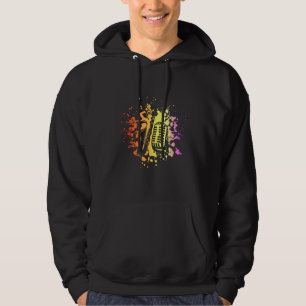 Colorful Saxophone Microphone Musical Instrument S Hoodie