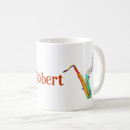 Colorful Saxophone persoonlijke koffie-Mok Koffiemok