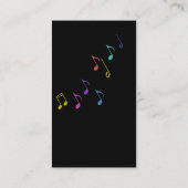 Colorful Saxophone Visitekaartje (Achterkant)
