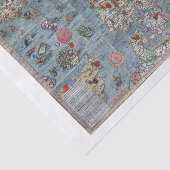 Colorful Scandinavia Old Wereldkaart Tissuepapier (Detail)