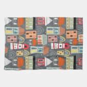 Colorful Scandinavian Pattern Home Theedoek (Horizontaal)