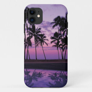 Colorful Scene of Palm Trees at Sunset Case-Mate iPhone Case