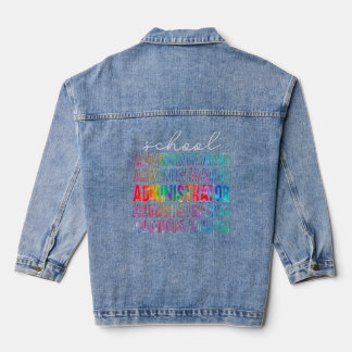 Colorful School Administrator admin Squad School 1 Denim Jacket