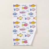 Colorful School of Fish Bad Handdoek (Handdoek)