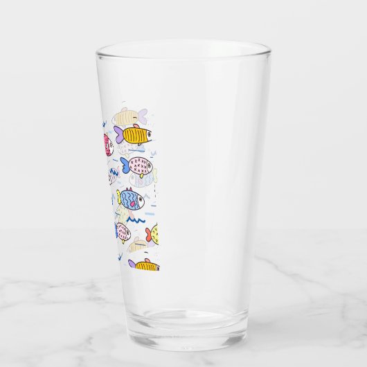 Colorful School of Fish Glas (Links)