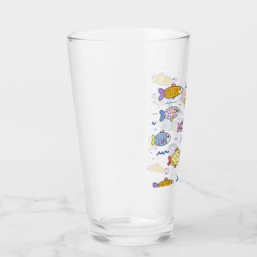 Colorful School of Fish Glas (Rechts)