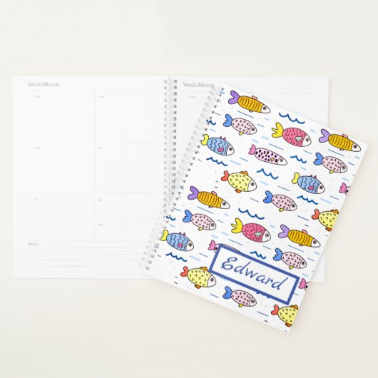 Colorful School of Fish Planner (Display)