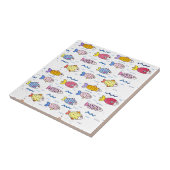 Colorful School of Fish Tegeltje (Zijkant)