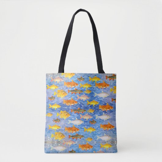 Colorful School of Fish Tote Bag (Voorkant)