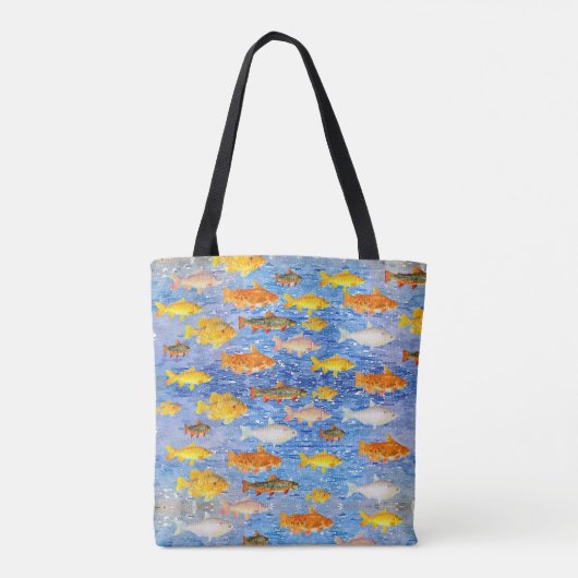 Colorful School of Fish Tote Bag (Achterkant)