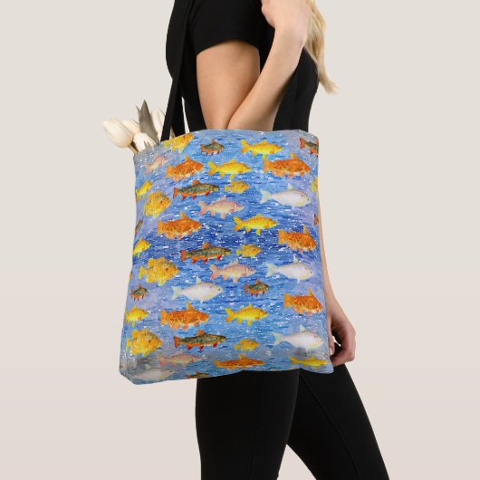Colorful School of Fish Tote Bag (Dichtbij)