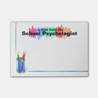 Colorful School Psycholoog Sticky Notes