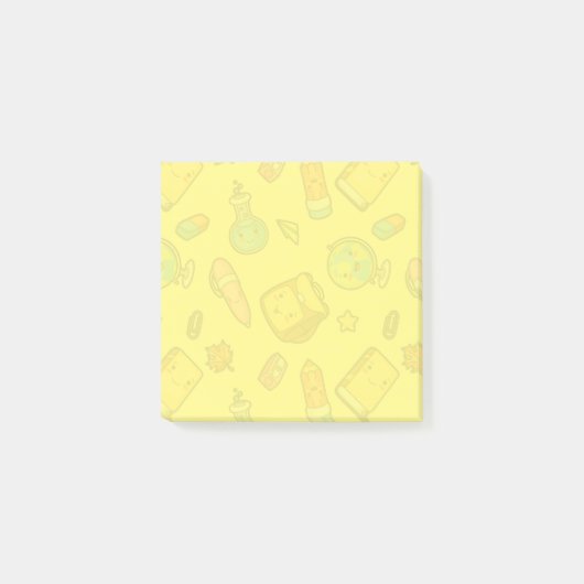 Colorful School Supplies Patroon Post-it® Notes (Voorkant)