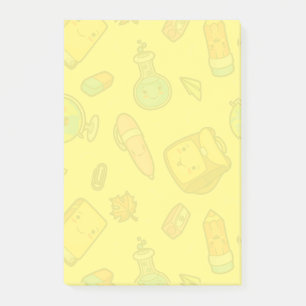 Colorful School Supplies Patroon Post-it® Notes