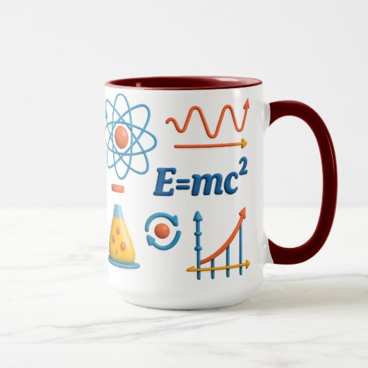 Colorful Science and Physics Ceramic Mug Mok (Rechts)