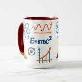 Colorful Science and Physics Ceramic Mug Mok (Voorkant links)