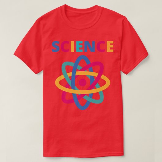Colorful Science Biology Atom Premium T-shirt (Design voorkant)