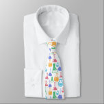 Colorful Science / Chemistry Pattern Stropdas<br><div class="desc">Dit stropdas maakt een geweldig,  uniek geschenk voor elke wetenschapsmacht of leraar. Show dat je waardering hebt voor alle wetenschap met dit stijlvolle en grappige stropdas.</div>