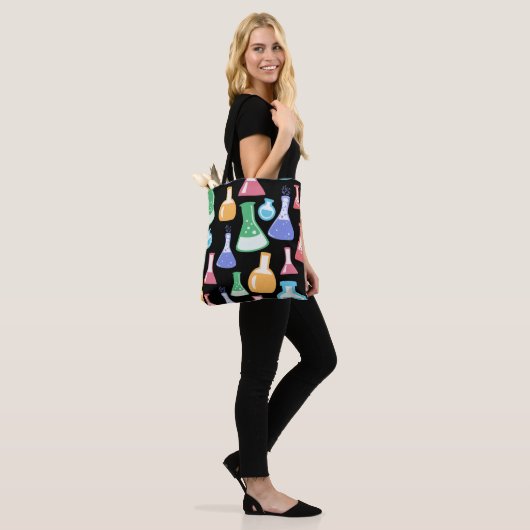 Colorful Science / Chemistry Pattern Tote Bag (Op model)