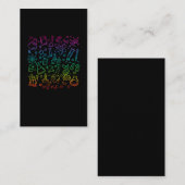 Colorful Science Symbols Chemistry Physics Visitekaartje (Voorkant / Achterkant)