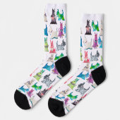 Colorful Scottie Socks Sokken (Links)