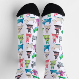 Colorful Scottie Socks Sokken