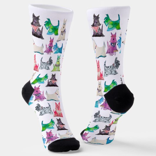 Colorful Scottie Socks Sokken (Gebogen)