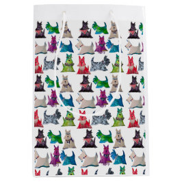 Colorful Scotties Medium Cadeauzakje