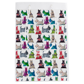 Colorful Scotties Medium Cadeauzakje