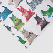 Colorful Scotties Tissuepapier (Detail)