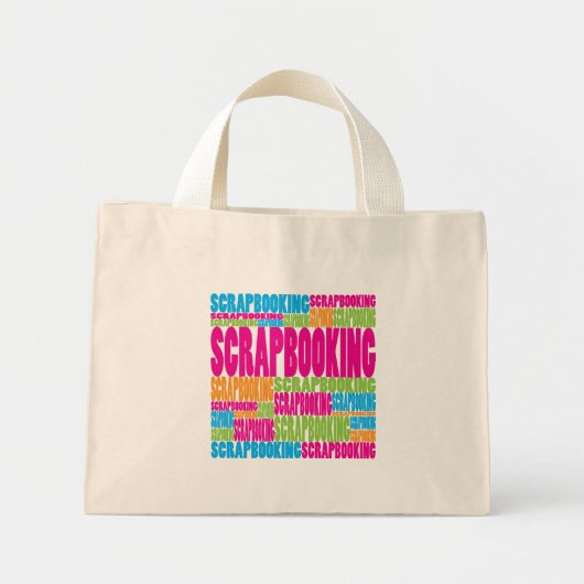 Colorful Scrapbooking Mini Tote Bag (Voorkant)