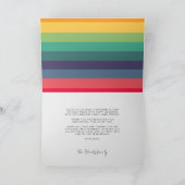 Colorful script Happy New Year foto Feestdagen Kaart (Binnen)