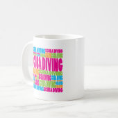 Colorful Scuba Diving Koffiemok (Voorkant links)