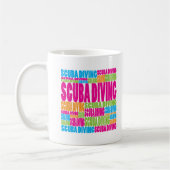 Colorful Scuba Diving Koffiemok (Links)