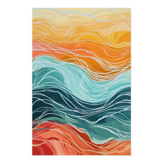 Colorful Sea Perfect Poster