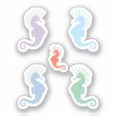 Colorful Seahorse Stickers set (Voorkant)