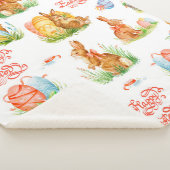 Colorful seamless pattern with spring easter conce sherpa deken (3/4)