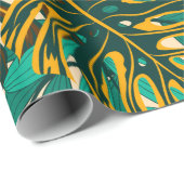 Colorful seamless pattern with tropical plants and cadeaupapier (Rol Hoek)